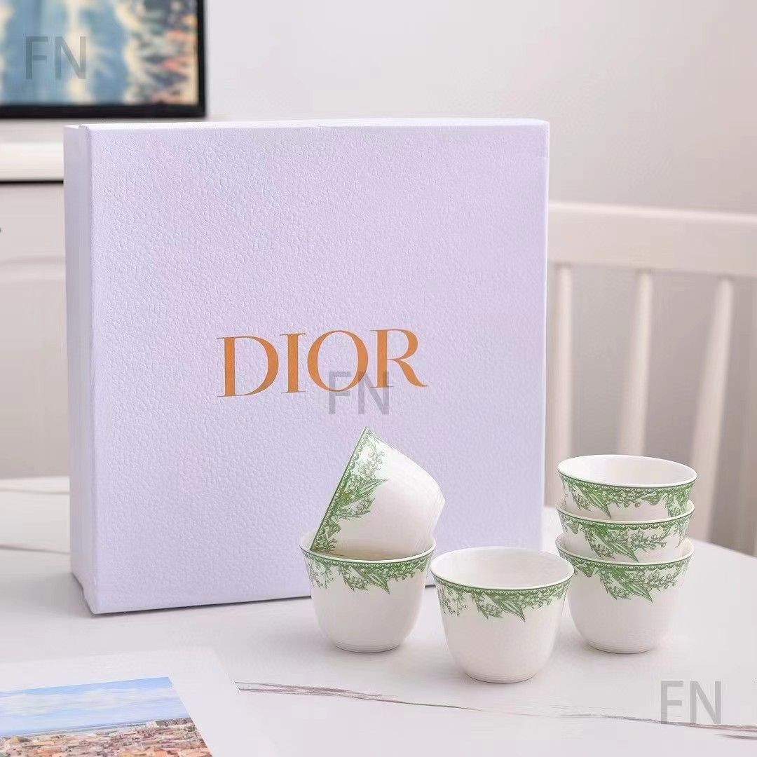 Arabic coffee from Dior white and green